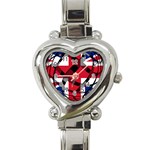United Kingdom Heart Italian Charm Watch