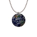 Earth 1  Button Necklace