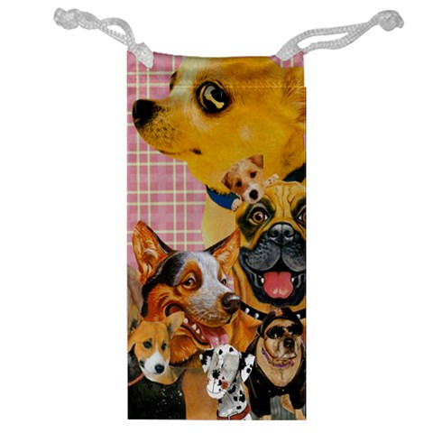 Dogs Are Fun  Jewelry Bag from ArtsNow.com Front