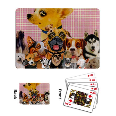 Dogs Are Fun  Playing Cards Single Design from ArtsNow.com Back