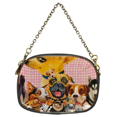 Dogs Are Fun  Chain Purse (One Side) from ArtsNow.com Front