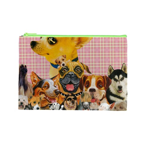 Dogs Are Fun  Cosmetic Bag (Large) from ArtsNow.com Front