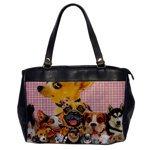 Dogs Are Fun  Oversize Office Handbag (One Side) from ArtsNow.com Front