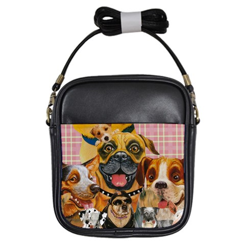 Dogs Are Fun  Girls Sling Bag from ArtsNow.com Front