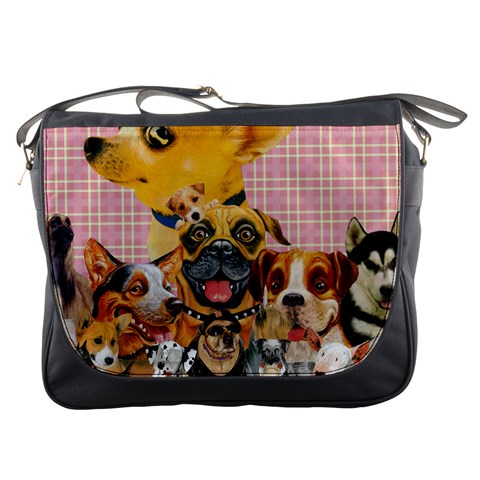 Dogs Are Fun  Messenger Bag from ArtsNow.com Front