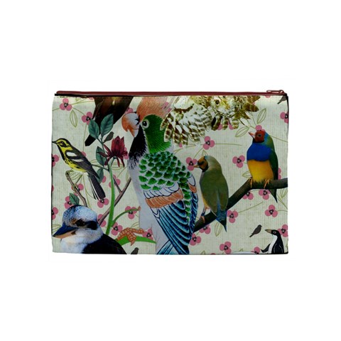 Pretty Birdies Medium Cosmetic Bag (Medium) from ArtsNow.com Front