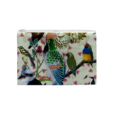 Pretty Birdies Medium Cosmetic Bag (Medium) from ArtsNow.com Front