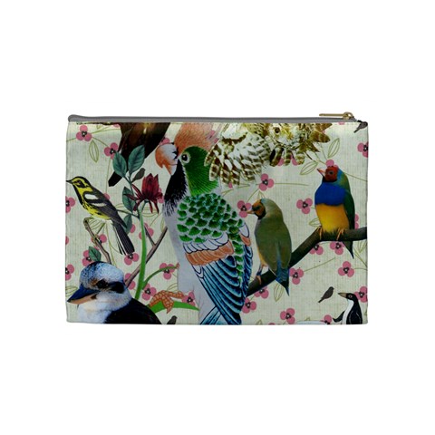 Pretty Birdies Medium Cosmetic Bag (Medium) from ArtsNow.com Back