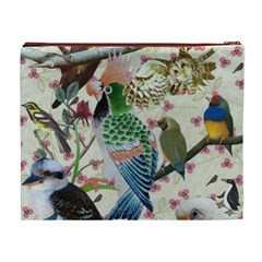 Pretty Birdies Medium Cosmetic Bag (XL) from ArtsNow.com Back