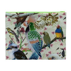 Pretty Birdies Medium Cosmetic Bag (XL) from ArtsNow.com Back