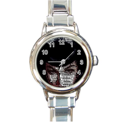 Notorious Bette Round Italian Charm Watch from ArtsNow.com Front