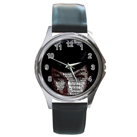 Notorious Bette Round Metal Watch from ArtsNow.com Front