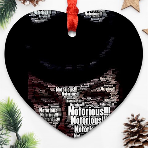 Notorious Bette Ornament (Heart) from ArtsNow.com Front