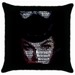 Notorious Bette Throw Pillow Case (Black)