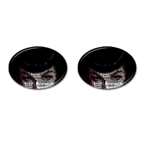 Notorious Bette Cufflinks (Oval) from ArtsNow.com Front(Pair)