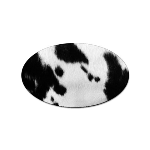 Cow Print	 Sticker Oval (100 pack) from ArtsNow.com Front