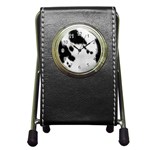 Cow Print	 Pen Holder Desk Clock