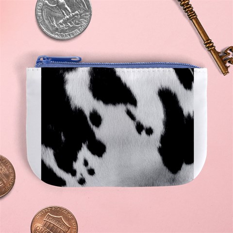 Cow Print	 Mini Coin Purse from ArtsNow.com Front