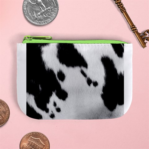 Cow Print	 Mini Coin Purse from ArtsNow.com Front