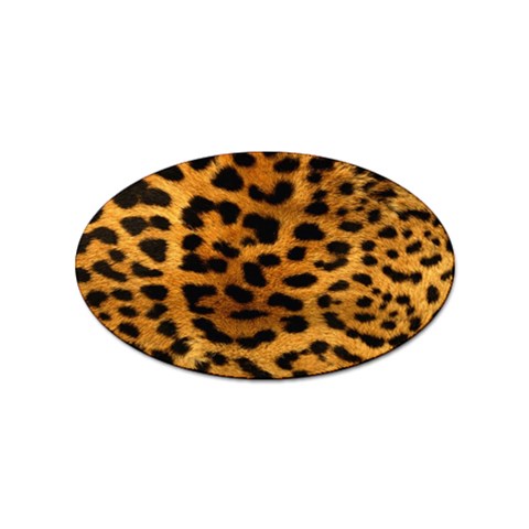 Jaguar Print	 Sticker (Oval) from ArtsNow.com Front