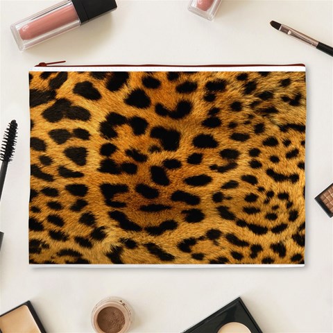 Jaguar Print	 Cosmetic Bag (XL) from ArtsNow.com Front