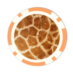 Giraffe Print	 Poker Chip Card Guard from ArtsNow.com Front