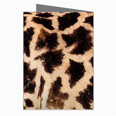 Giraffe Print Dark	 Greeting Card from ArtsNow.com Right