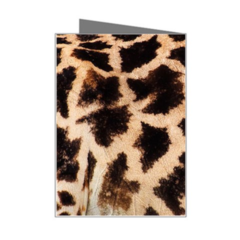 Giraffe Print Dark	 Mini Greeting Card from ArtsNow.com Right