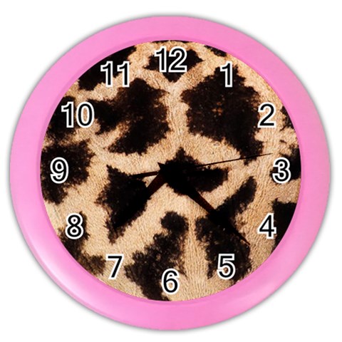 Giraffe Print Dark	 Color Wall Clock from ArtsNow.com Front