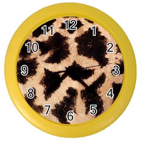 Giraffe Print Dark	 Color Wall Clock from ArtsNow.com Front