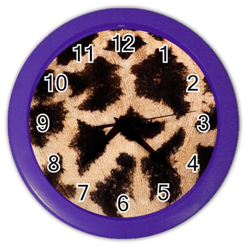 Giraffe Print Dark	 Color Wall Clock from ArtsNow.com Front