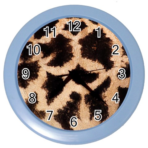 Giraffe Print Dark	 Color Wall Clock from ArtsNow.com Front