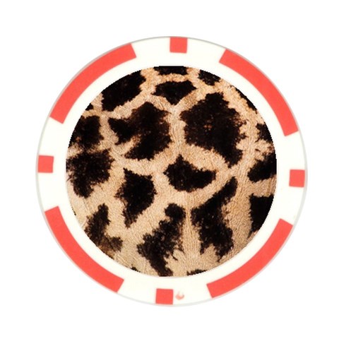 Giraffe Print Dark	 Poker Chip Card Guard (10 pack) from ArtsNow.com Front