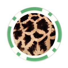 Giraffe Print Dark	 Poker Chip Card Guard (10 pack) from ArtsNow.com Front