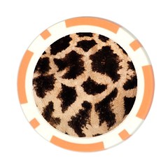 Giraffe Print Dark	 Poker Chip Card Guard (10 pack) from ArtsNow.com Front