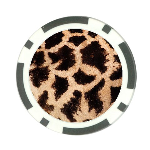 Giraffe Print Dark	 Poker Chip Card Guard (10 pack) from ArtsNow.com Back