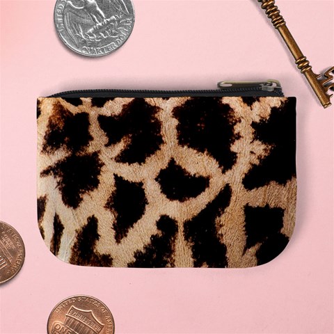 Giraffe Print Dark	 Mini Coin Purse from ArtsNow.com Back