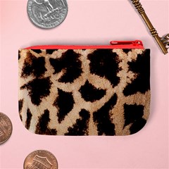 Giraffe Print Dark	 Mini Coin Purse from ArtsNow.com Back