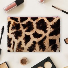 Giraffe Print Dark	 Cosmetic Bag (Large) from ArtsNow.com Back