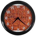 Crocodile Print	 Wall Clock (Black)