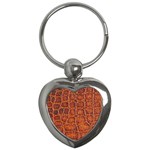 Crocodile Print	 Key Chain (Heart)