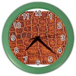 Crocodile Print	 Color Wall Clock