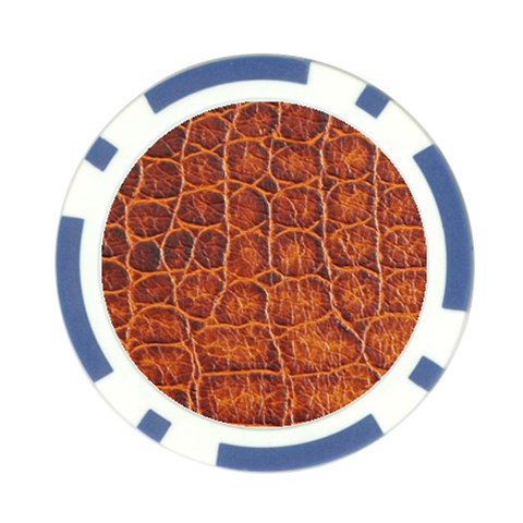 Crocodile Print	 Poker Chip Card Guard from ArtsNow.com Front