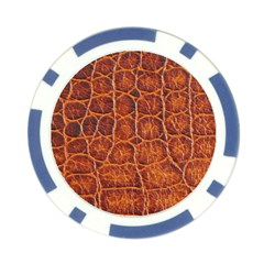 Crocodile Print	 Poker Chip Card Guard from ArtsNow.com Front