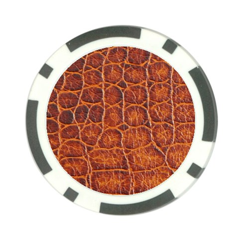 Crocodile Print	 Poker Chip Card Guard from ArtsNow.com Back