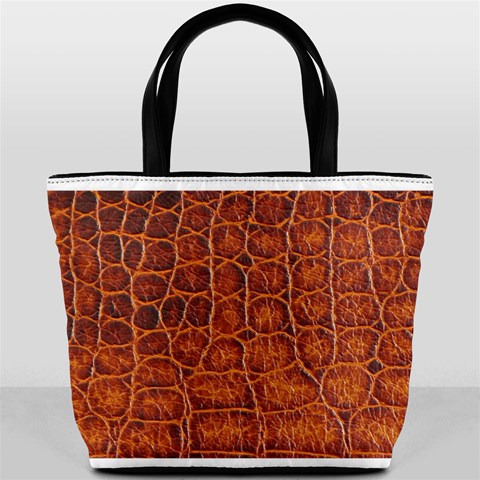 Crocodile Print	 Bucket Bag from ArtsNow.com Back