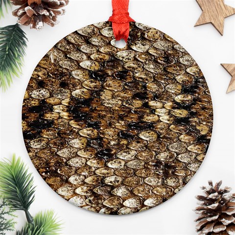 Snake Print	 Ornament (Round) from ArtsNow.com Front