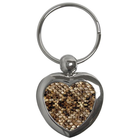 Snake Print	 Key Chain (Heart) from ArtsNow.com Front