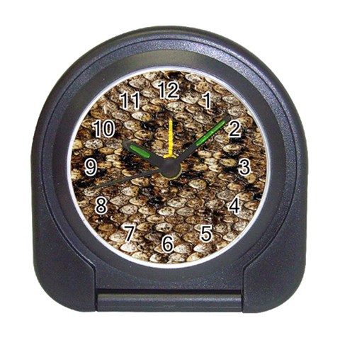 Snake Print	 Travel Alarm Clock from ArtsNow.com Front