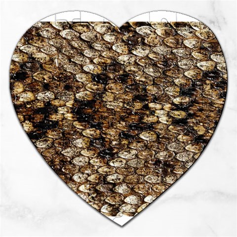 Snake Print	 Jigsaw Puzzle (Heart) from ArtsNow.com Front